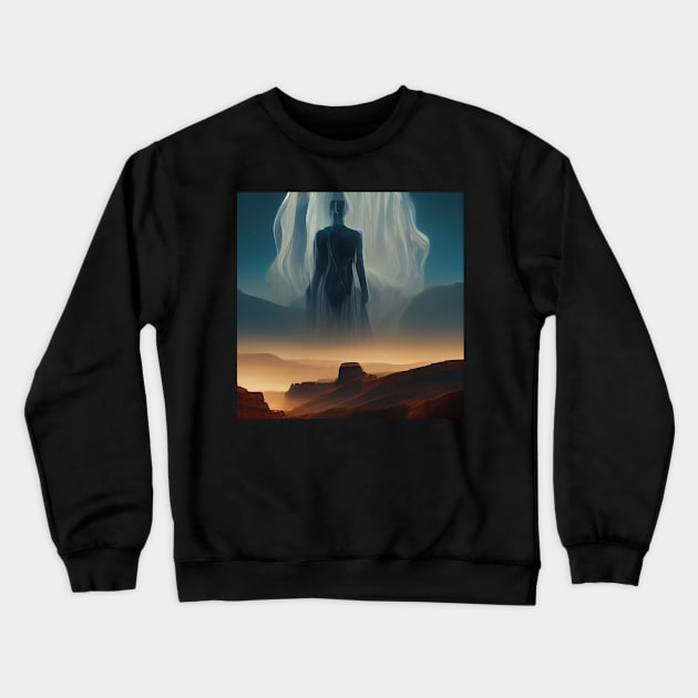 Ghost in the desert Crewneck Sweatshirt by Bespired